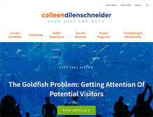 Tablet Screenshot of colleendilen.com